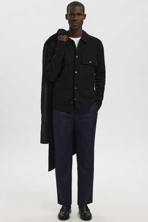 Selected Nealy LS Knit Cardigan Black