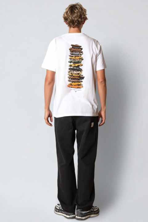 Fat Moose Car Collection T-Hemd White