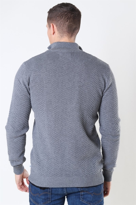 Kronstadt Carlo Half Zip Stricken Anthracite