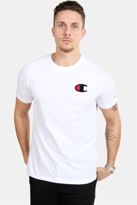 Champion Logo Crew Neck T-Hemd White