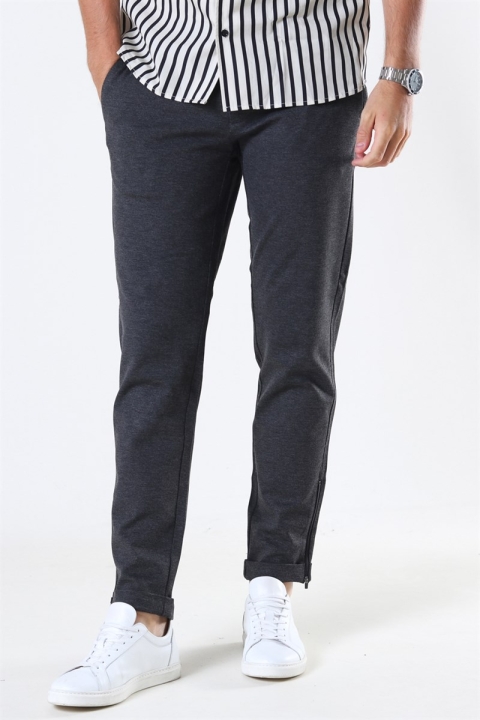 Only & Sons Mark Zip Pants GW Dark Grey Melange