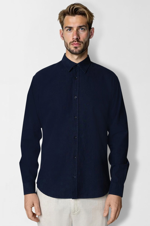 Clean Cut Copenhagen Luca Hemd LS Navy