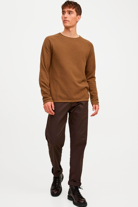 Jack & Jones JJEHILL KNIT CREW NECK NOOS Rubber