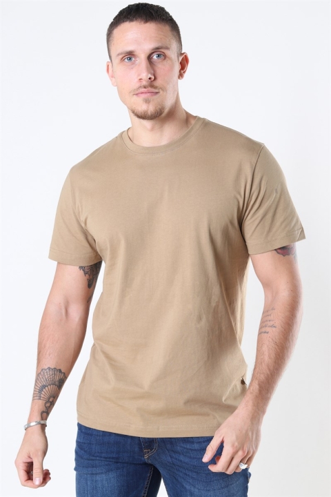 Selected Norman 180 SS O-Neck T-Hemd Kelp