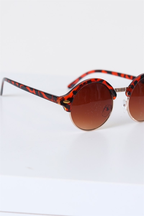 Fashion 1512 Brown Havana/Gold Sonnenbrille Brown Gradient