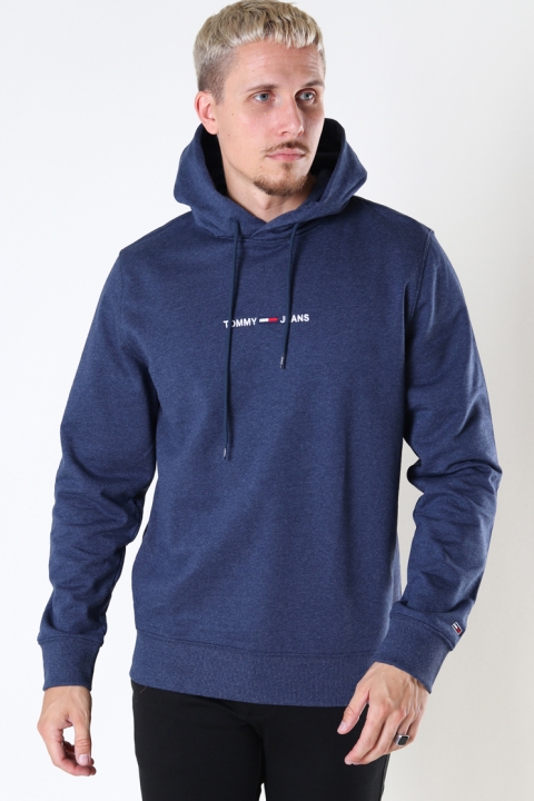 TJM STRAIGHT LOGO HOODIE Twilight Navy Htr