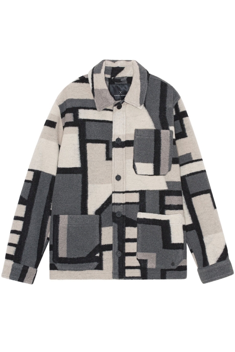 Clean Cut Copenhagen Jones Overshirt Grey mix