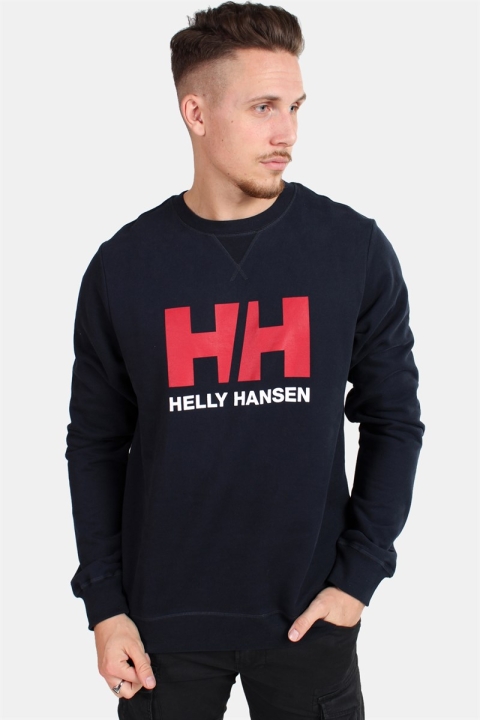 Helly Hansen Logo Crewneck Sweatshirts Navy