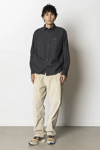 Fat Moose Frank flannel Hemd Dark Grey