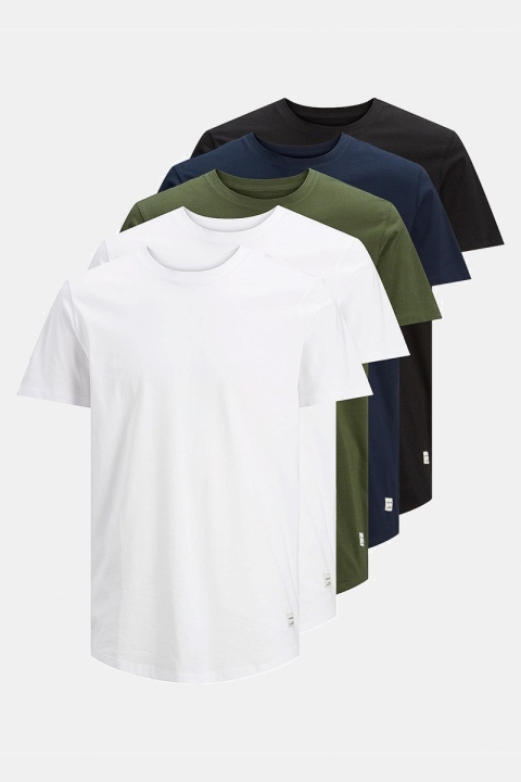 Jack & Jones Enoa 5-Pack T-Hemd White/2White