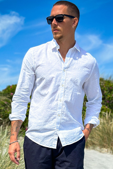 Jack & Jones Summer Hemd LS White