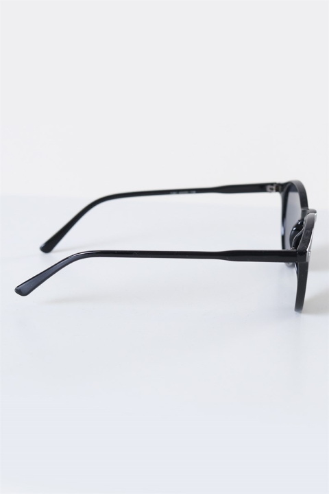 Fashion 1381 Panto Black Sonnenbrille Grey Lens