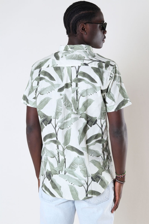 Kronstadt Johan Poplin Big Leaves S/S Army