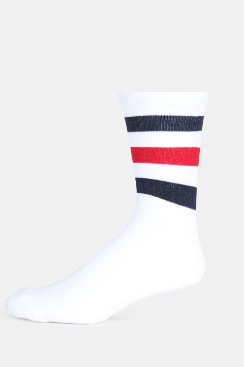 WoodBird Tennis Strümpfe White/Navy/Red