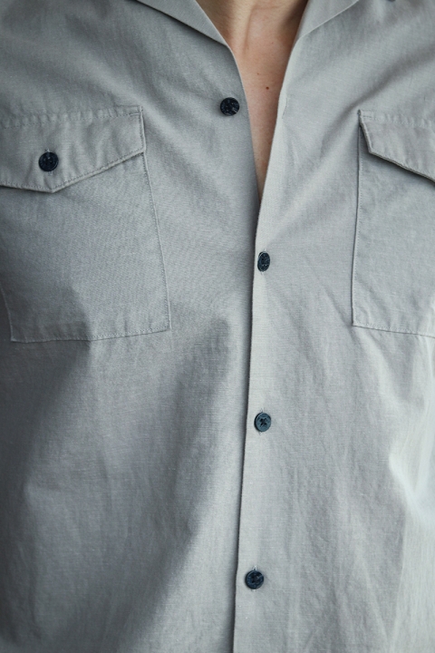 Jack & Jones JPRBLASUMMER POCKET RESORT Hemd S/S Elephant Skin RELAX FIT