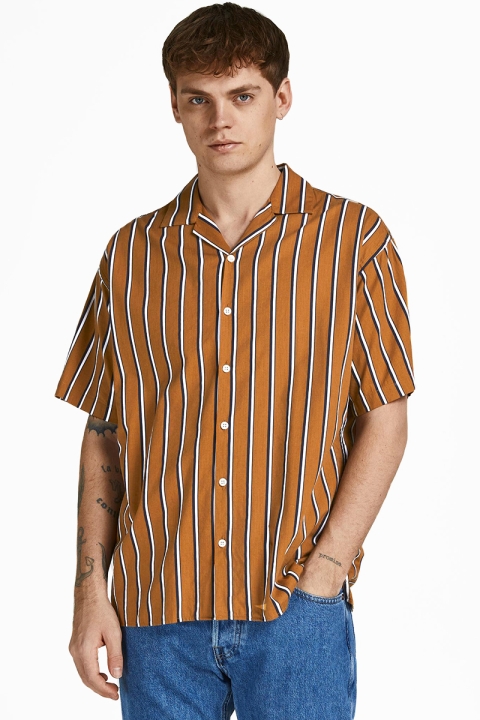 Jack & Jones JPRBLATROPIC RESORT Hemd S/S RELAX SN Toasted Coconut