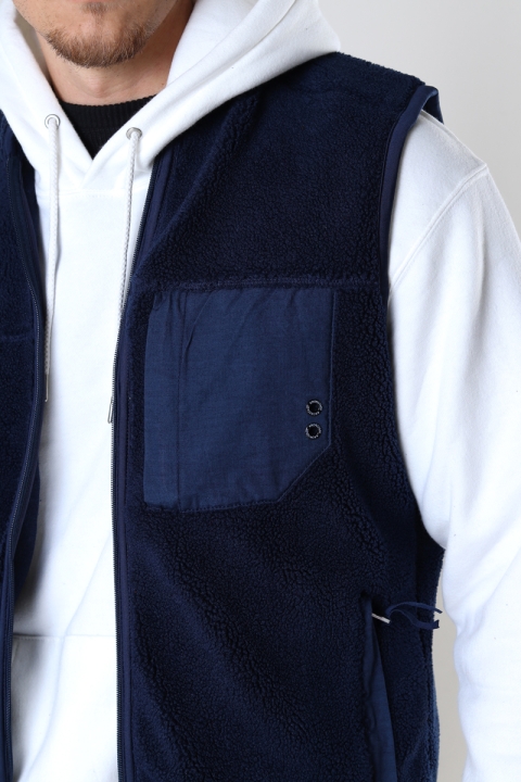 Kronstadt Kayson Teddy vest Navy