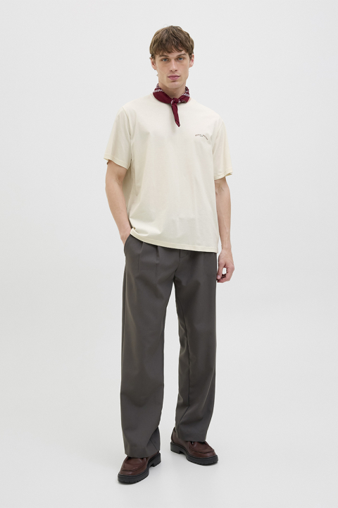 Jack & Jones Hydra Cutout Tee Antique White