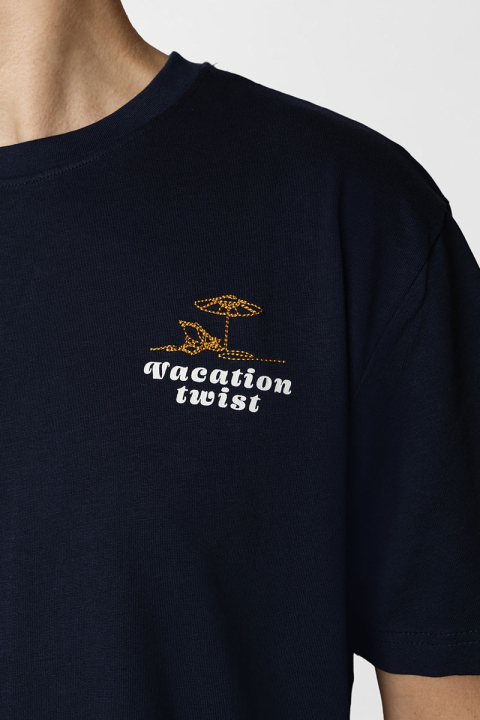 Clean Cut Copenhagen Fred organic T-Hemd SS Navy