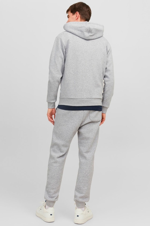 Jack & Jones Bradley Sweat Zip Hood Light Grey Melange