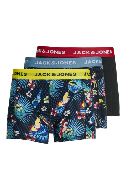 Jack & Jones Flower Bird Trunks 3 Pack Surf the Web