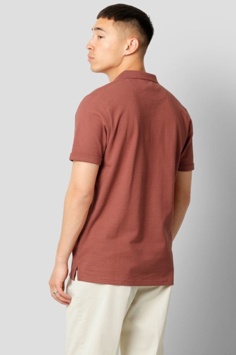 Clean Cut Copenhagen Silkeborg Stretch Polo Rusty Red