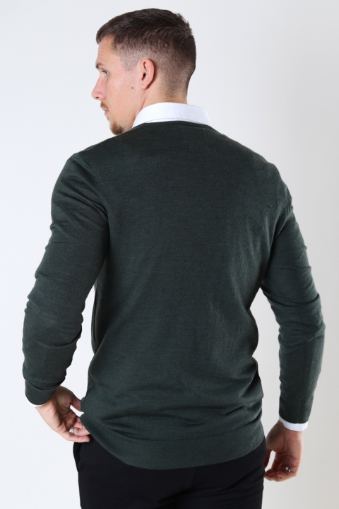 Kronstadt Johs Merino crew neck knit Dark Forest