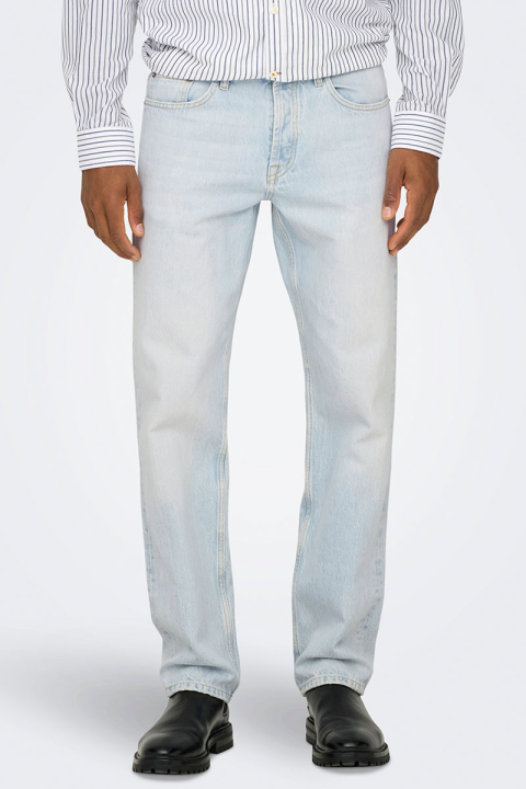 Only & Sons Edge Straight Fit 9393 Light Blue Bleached Denim