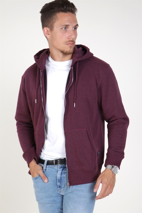 Jack & Jones Soft Sweatshirts Zip Hood Port Royale