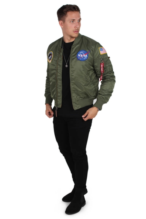 Alpha Industries  MA-1 VF NASA Bomber Jacke Sage Green