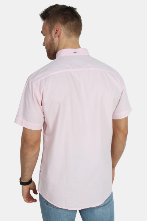 Kronstadt Johan Oxford Dyed S/S Hemd Pink 