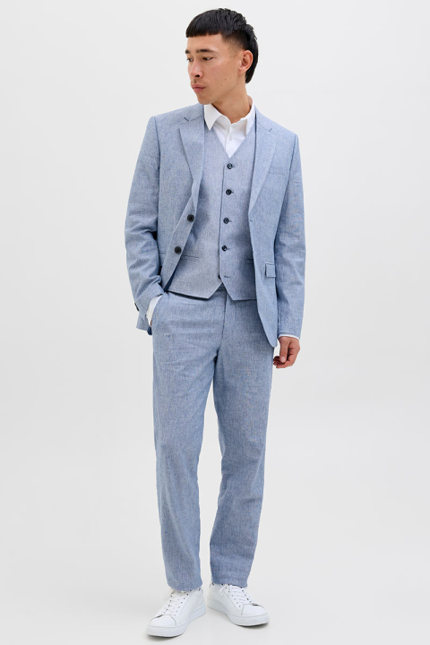 Jack & Jones Riviera Linen Trouser Nautical Blue