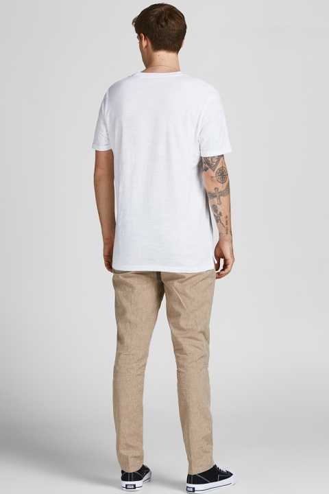 Jack & Jones JPRBLATROPIC SOLID SS TEE CREW NECK SN White