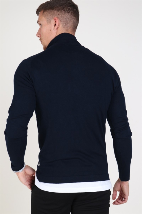 Tailored & Originals Murray Half Zip Stricken Insignia Blue