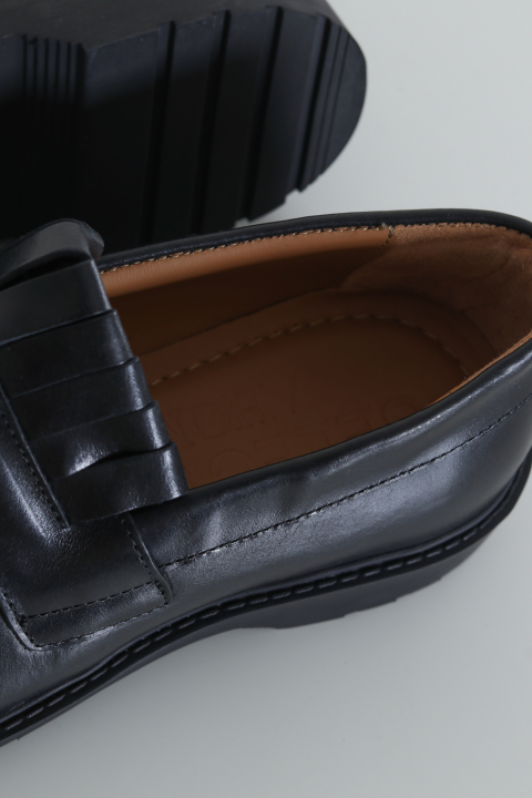 Selected Tim Leather Kiltie Loafer Black