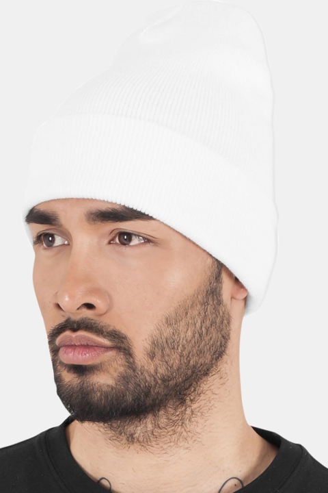 Flexfit Heavyweight Long Beanie Hut White