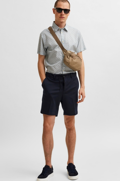 Selected SLHPETE FLEX STRING SHORTS G CAMP Navy Blazer