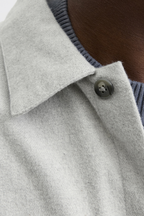 Jack & Jones Perfect Melange Overshirt Light Grey Melange