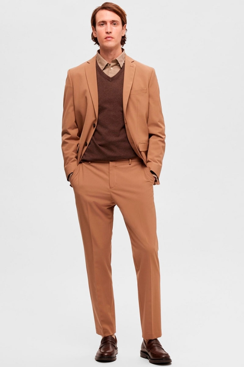 Selected Slim Liam Flex Trousers Camel