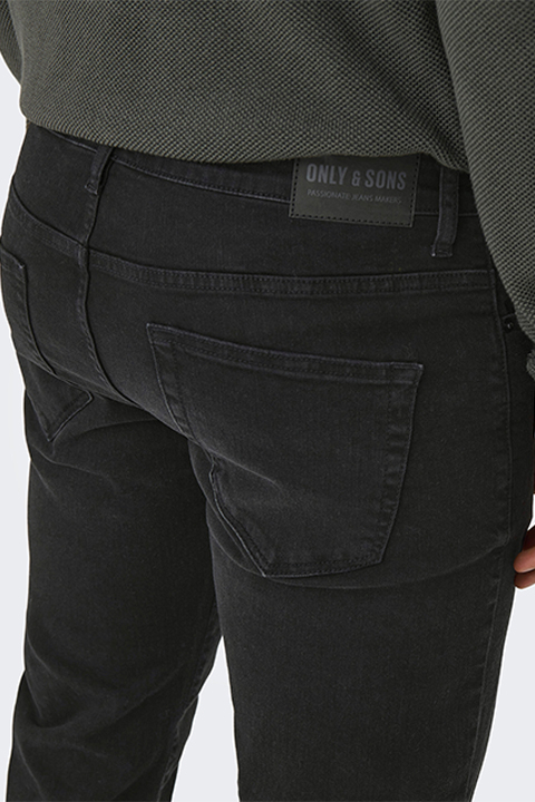 Only & Sons Weft Regular Fit 8638 Black Denim