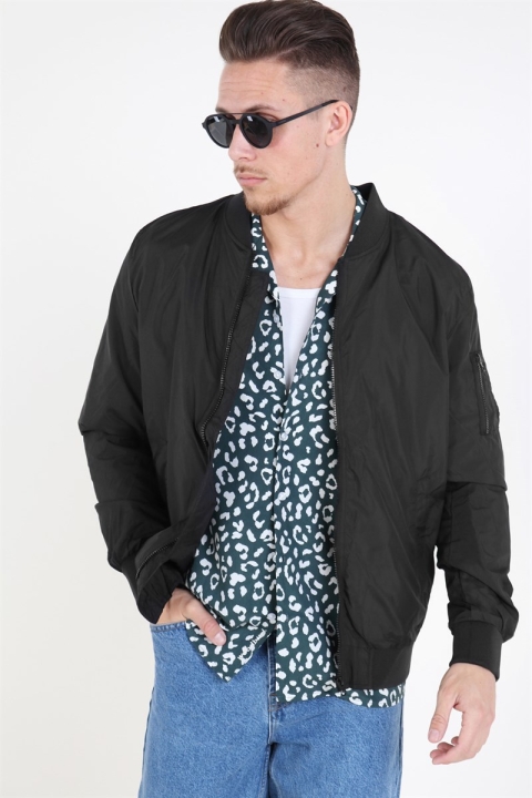 Urban Classics Light Bomber Jacke Black