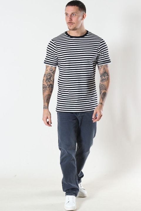 Basic Brand T-Hemd Striped Black/White