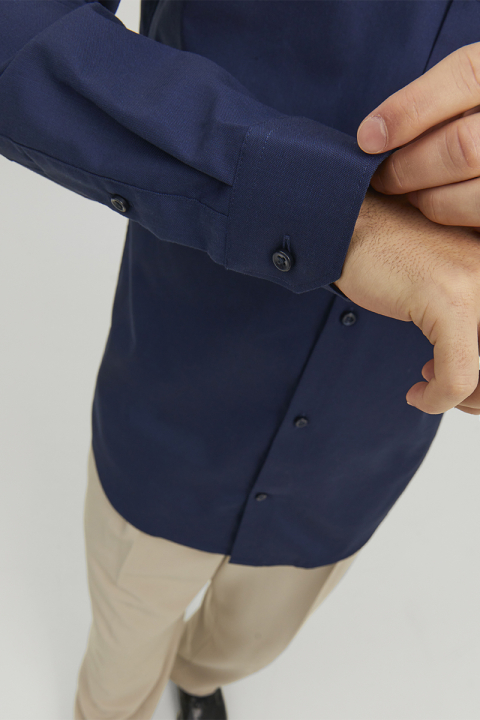 Jack & Jones Parker Wrinkle Resistant Hemd LS Perfect Navy