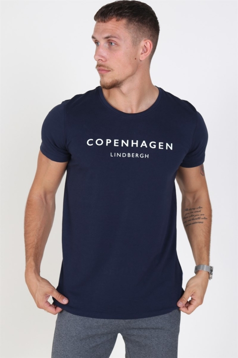 Lindbergh Copenhagen T-Hemd Dark Blue
