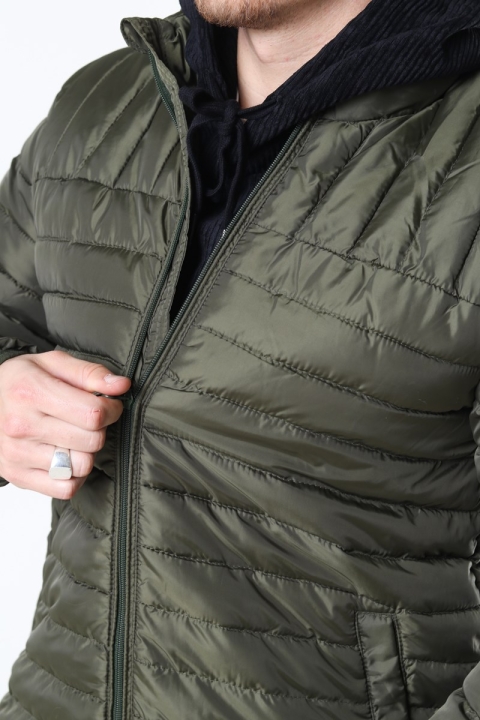 Only & Sons Paul Quilted Highneck Jacke Olive Night