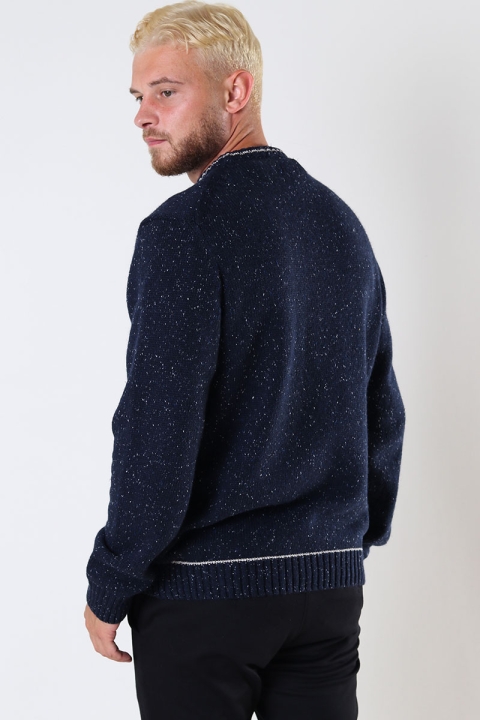 Clean Cut Copenhagen Otto O-neck Knit Navy Mix