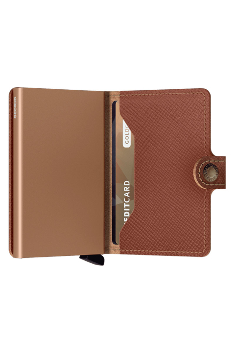 Secrid Miniwallet Saffiano Caramel