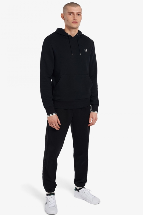 Fred Perry TIPPED HOODED SWEATSH 102 Black