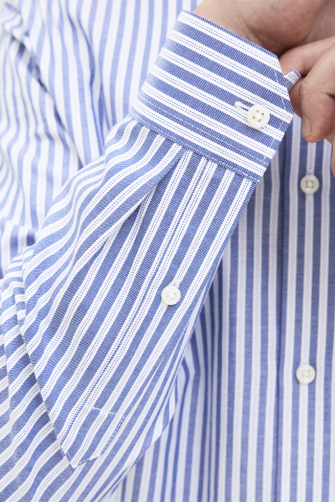 Jack & Jones Parker Wrinkle Resistant Hemd LS Black Iris Stripe