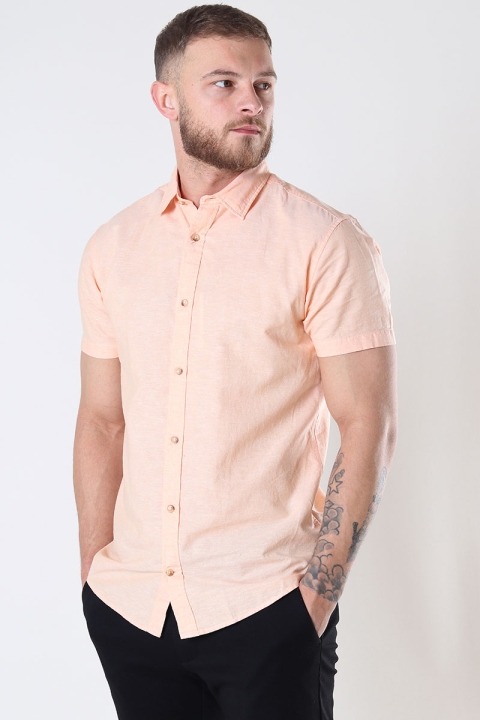 Jack & Jones Summer Linen Hemd SS Pumpkin